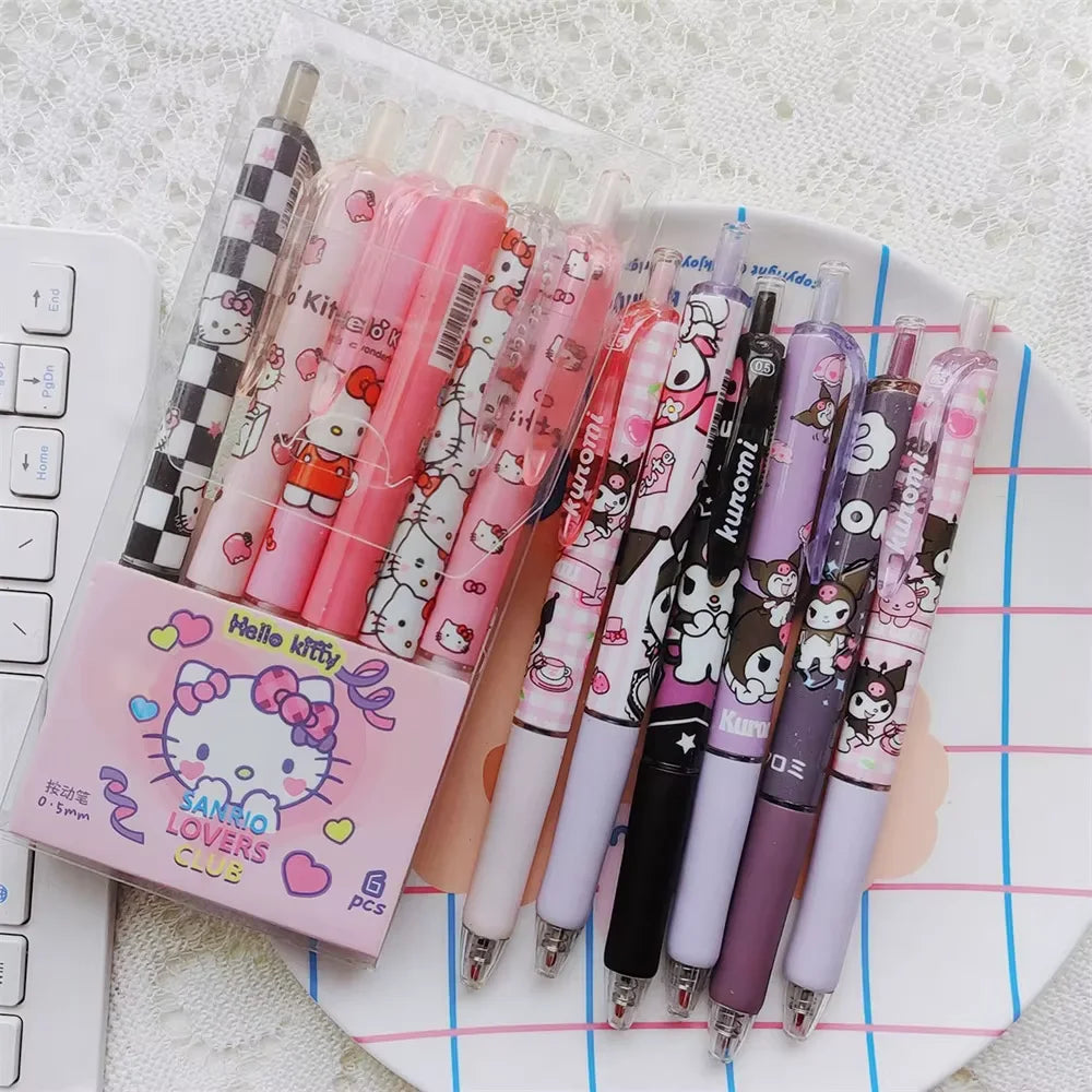 6 pcs lapices Sanrio