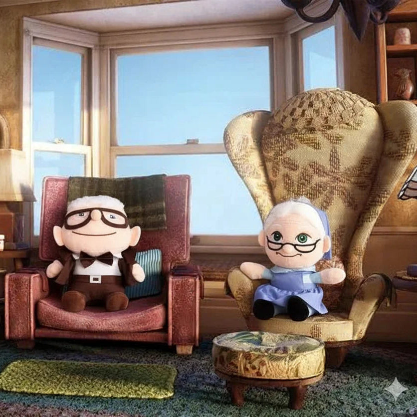 Pareja de Peluches Carl y Ellie 13 CM