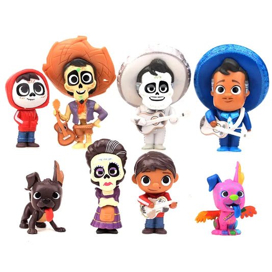 Set de 8 figuras coleccionables de Coco