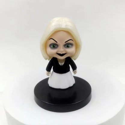 Set de 10 Figuras – Clásicos del Cine de Terror | Jason, Freddy, Chucky, V de Vendetta y más | 5.5 cm