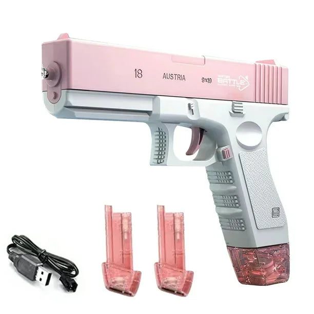 Pistola de Agua Eléctrica Glock Rosa