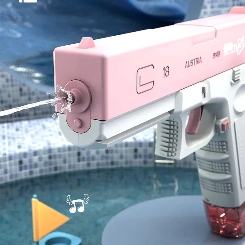 Pistola de Agua Eléctrica Glock Rosa