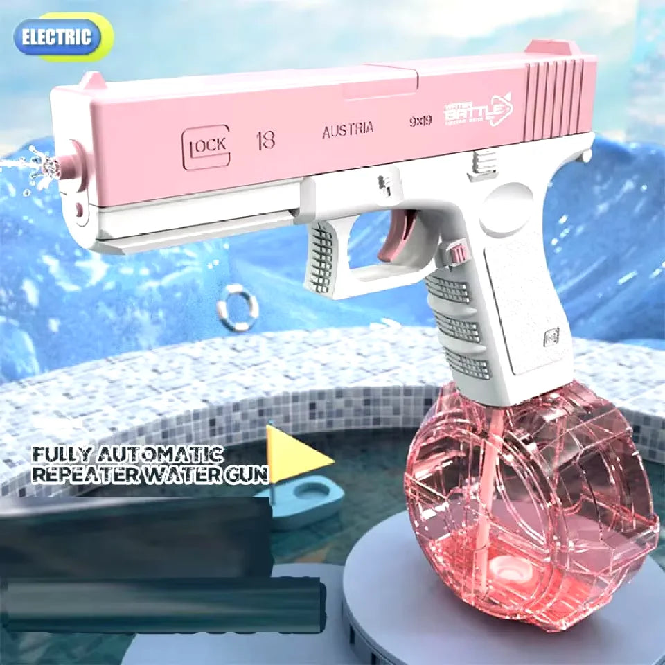 Pistola de Agua Eléctrica Glock Rosa