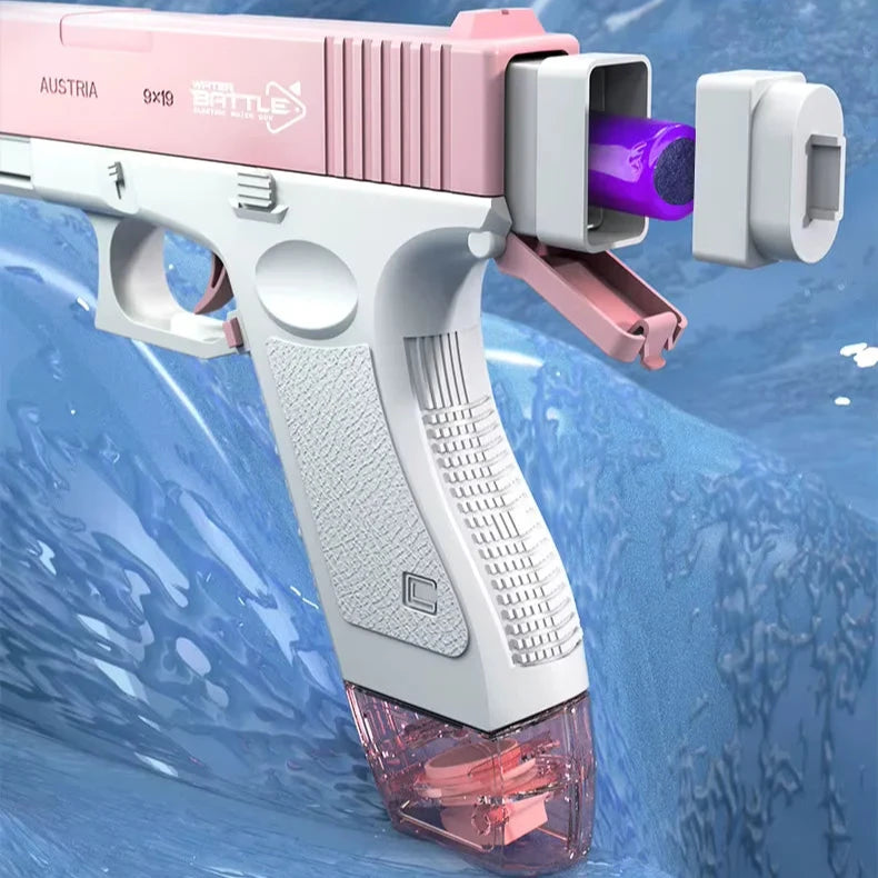 Pistola de Agua Eléctrica Glock Rosa