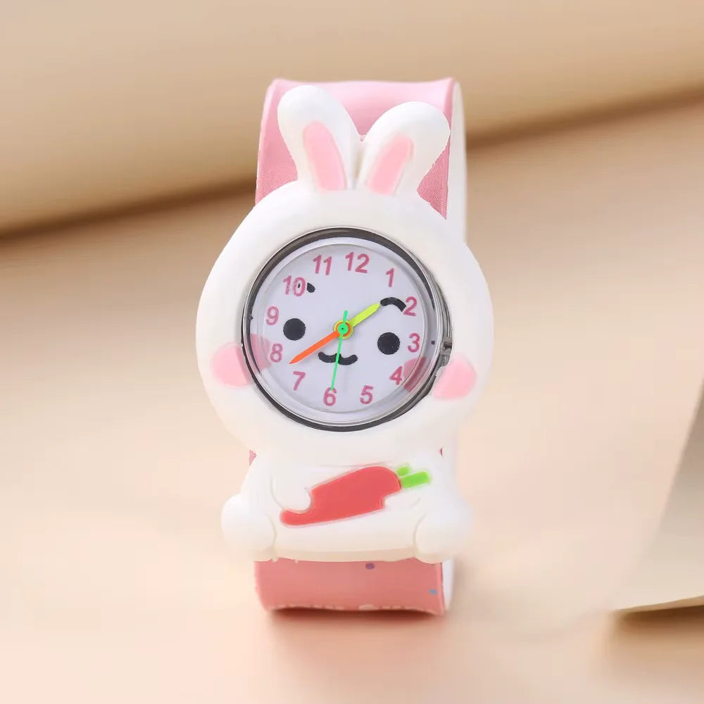 Reloj Infantil con Diseño de Conejo Blanco