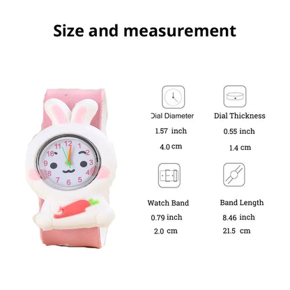 Reloj Infantil con Diseño de Conejo Blanco