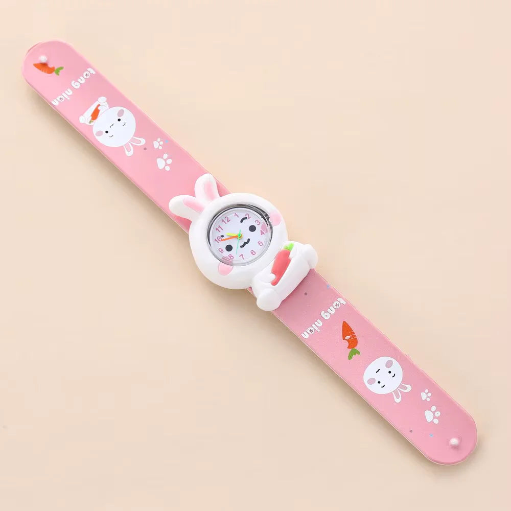 Reloj Infantil con Diseño de Conejo Blanco