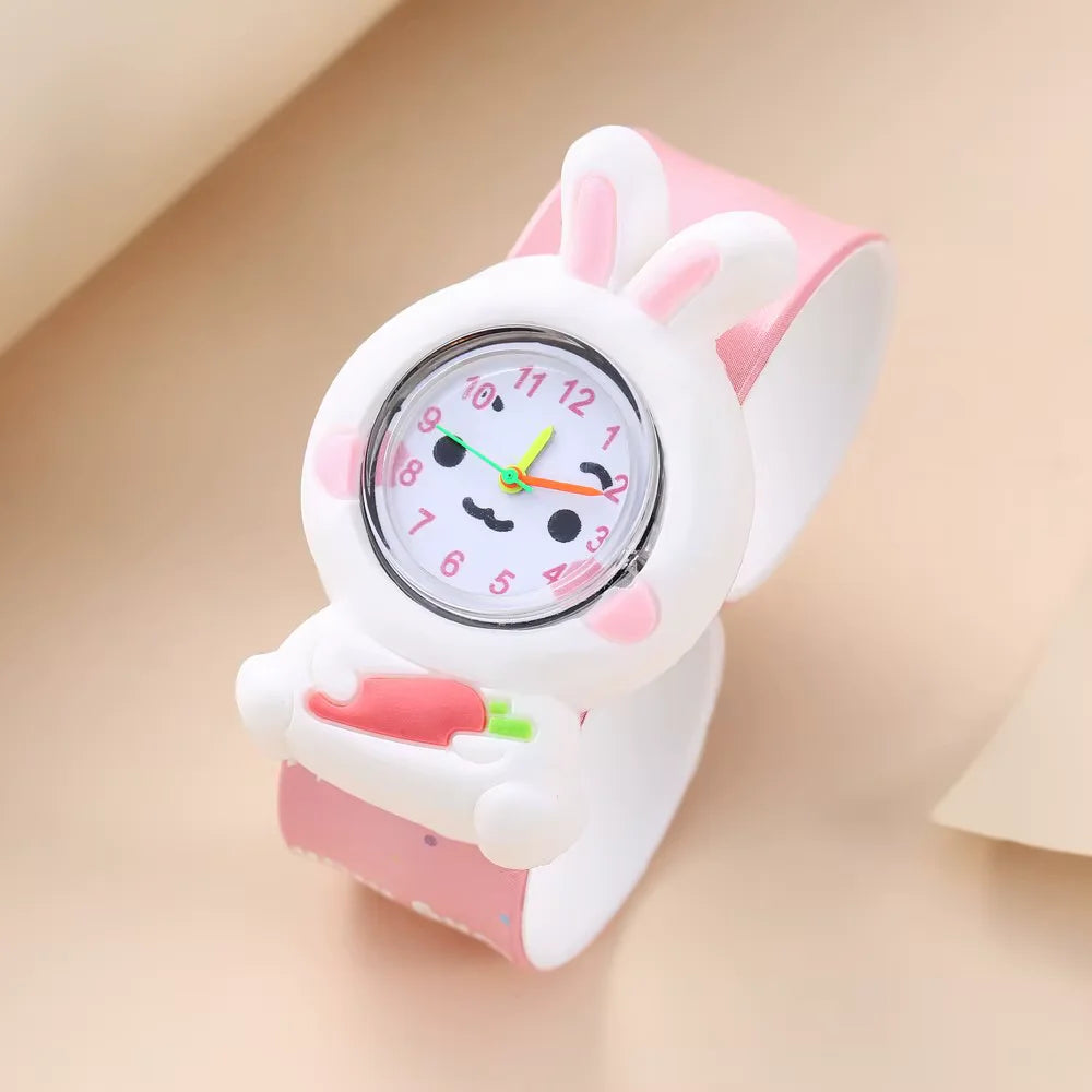 Reloj Infantil con Diseño de Conejo Blanco