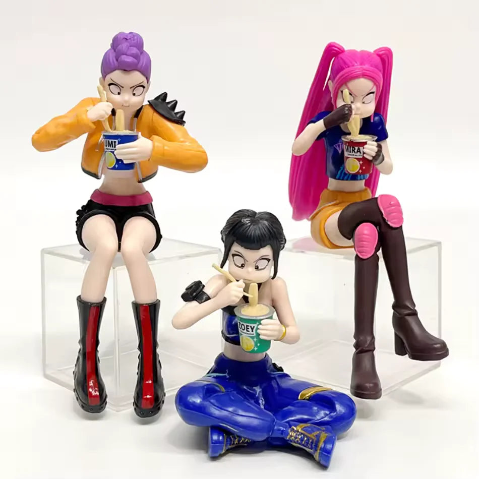 Set Guerreras K-Pop Demon Hunters Huntr/X – Rumi, Mira y Zoey (3 figuras)