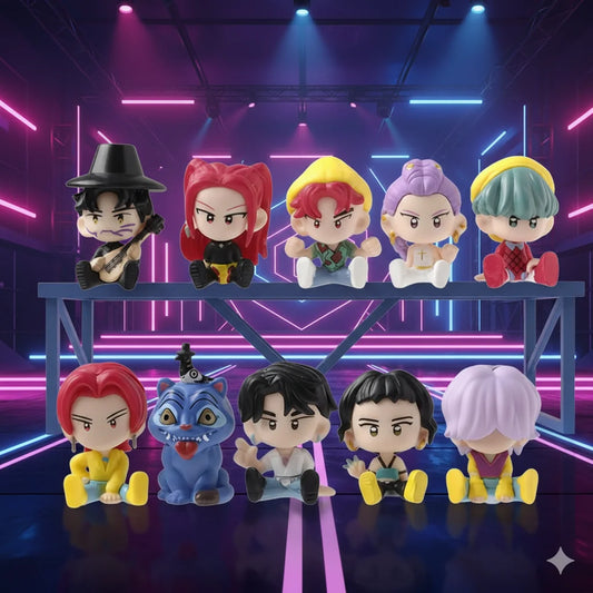 Set Mini Figuras de las Guerreras K-Pop – Demon Hunters - Colección Completa, 10 Uds Estilo Chibi