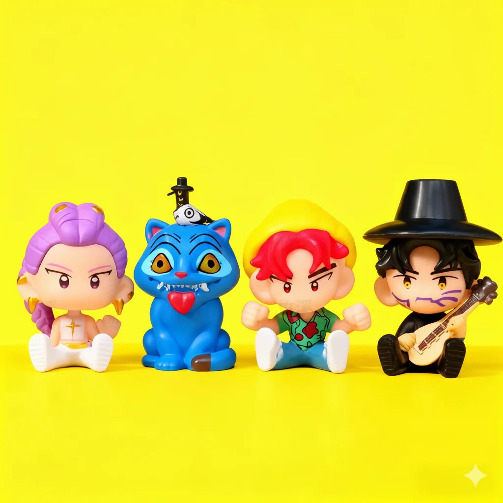 Set Mini Figuras de las Guerreras K-Pop – Demon Hunters - Colección Completa, 10 Uds Estilo Chibi