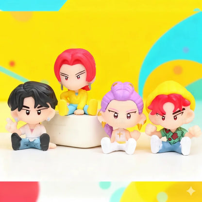 Set Mini Figuras de las Guerreras K-Pop – Demon Hunters - Colección Completa, 10 Uds Estilo Chibi