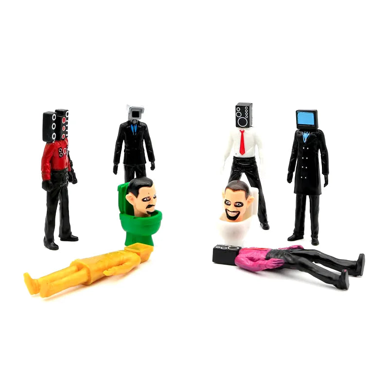 Set 8 figuras Skibidi Toilet