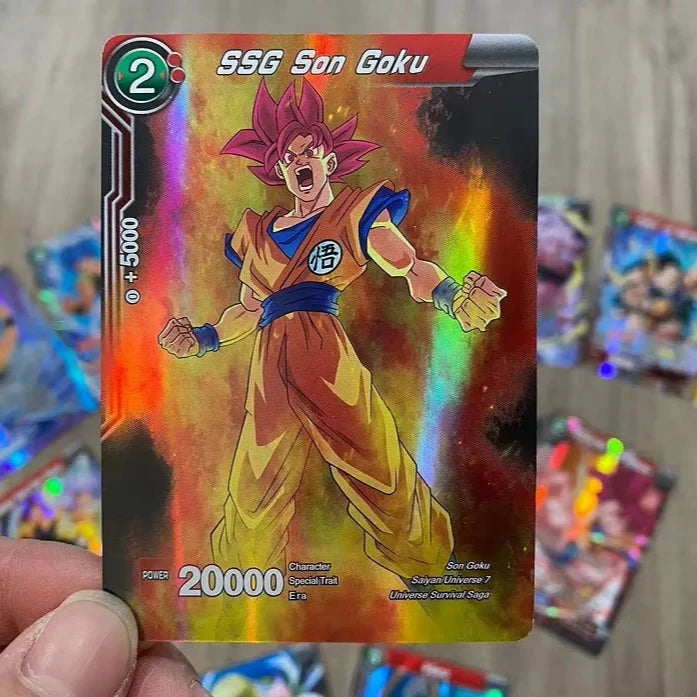 Sobre de 7 Cartas Holográficas de Dragon Ball