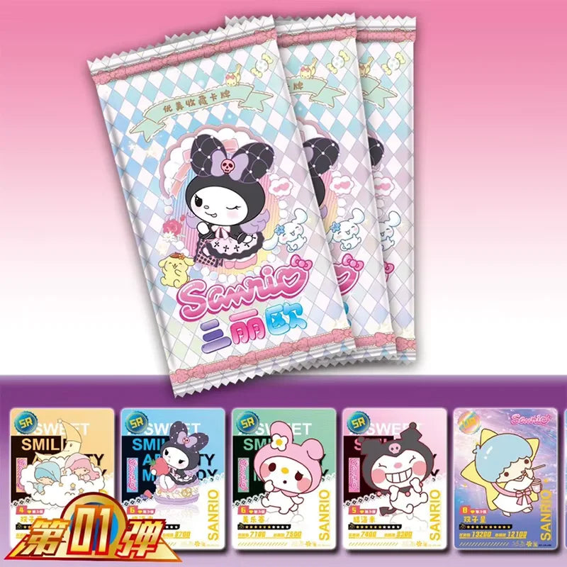 Sobre de 5 Cartas Holográficas de Sanrio