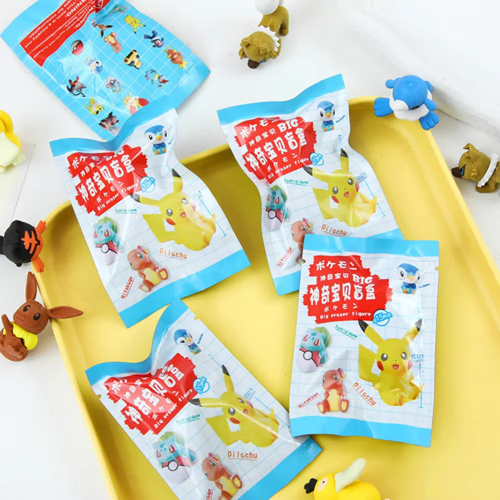 Sobre Sorpresa Pokémon Detective Pikachu – Figuras Borrador Kawaii