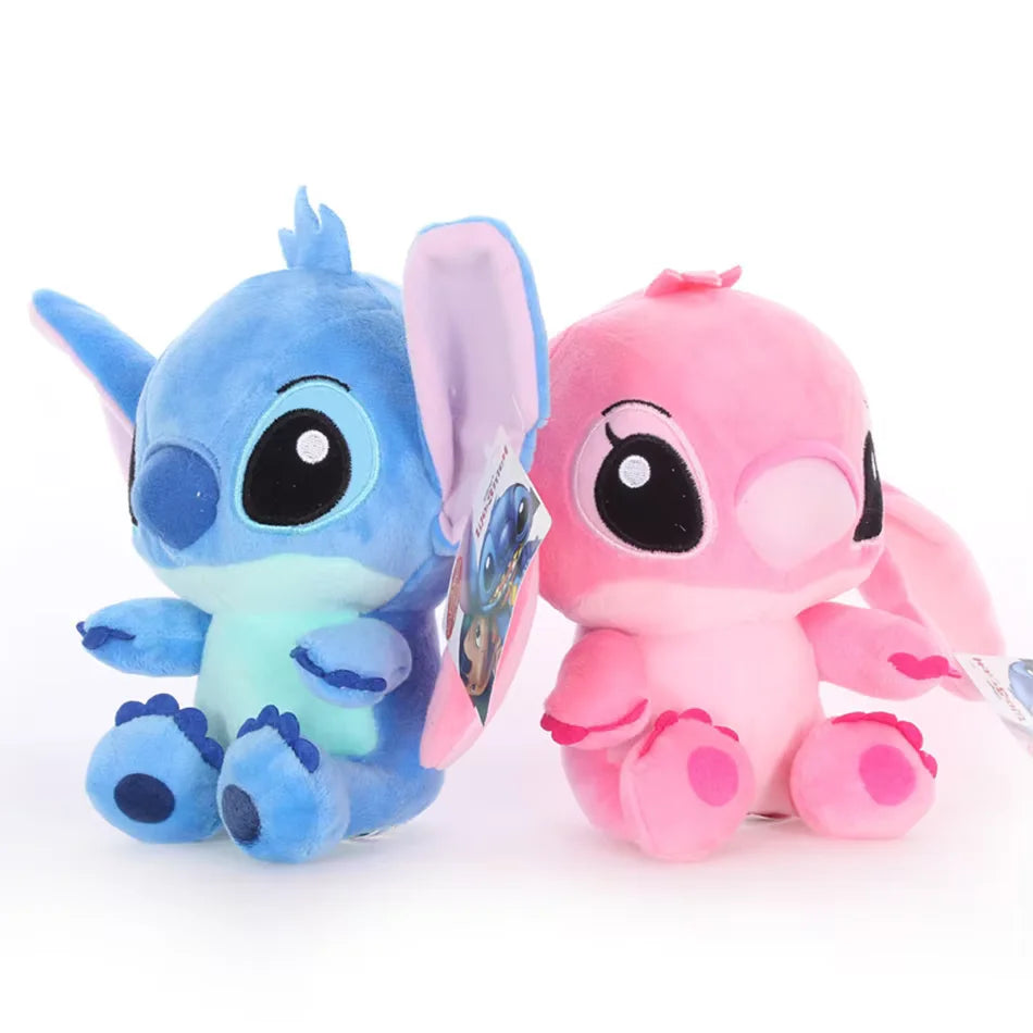 Pareja de Peluches Stitch y Angel