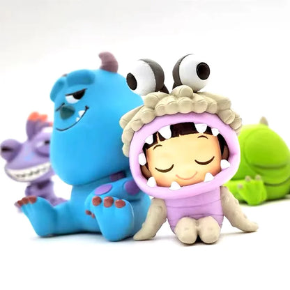 Set de 4 figuras coleccionables: Monsters, Inc. – Dulces Pesadillas