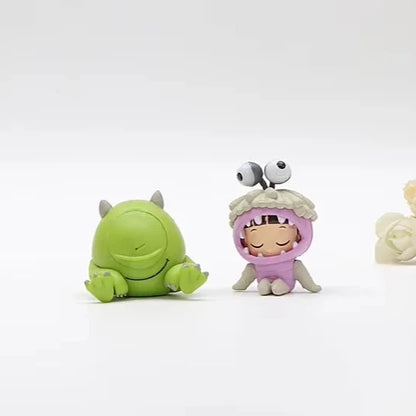 Set de 4 figuras coleccionables: Monsters, Inc. – Dulces Pesadillas