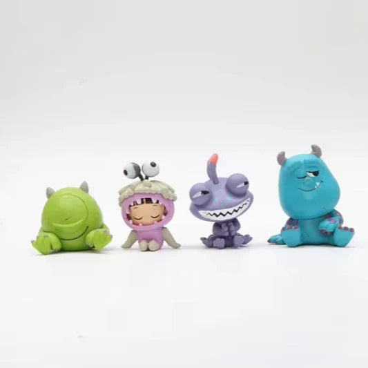 Set de 4 figuras coleccionables: Monsters, Inc. – Dulces Pesadillas