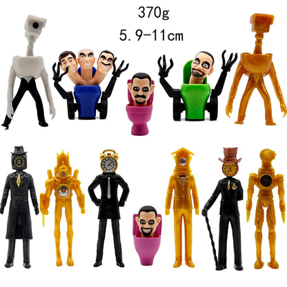 Set 12 figuras Skibidi Toilet