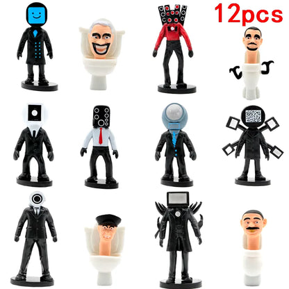 Set 12 figuras Skibidi Toilet