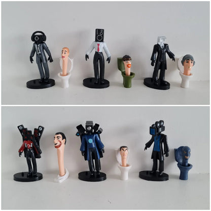 Set 12 figuras Skibidi Toilet