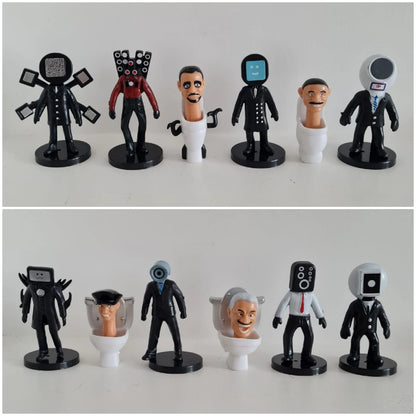 Set 12 figuras Skibidi Toilet